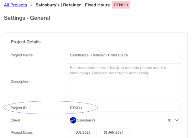 Announcing the ability to set custom project IDs – Forecast